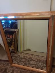 Mirror size 28×36 solid oak wood