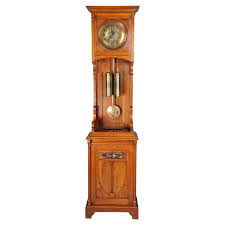 Antique Art Nouveau Grandfather Clock, Mahogany Germany, 1900 For Sale at 1stDibs