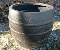 Shop allen + roth Round Bronze Resin Indoor/Outdoor Planter Collection at Lowes.com