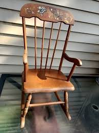 Vintage HEDSTROM Child Black Rocking Arm Chair Playing ...