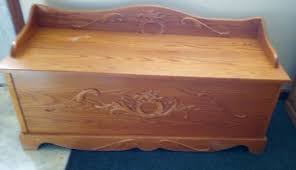 SOLID OAK HOPE CHEST/ STORAGE TRUNK BEAUTIFUL! | eBay