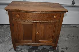 Lot - Nice Antique Oak Washstand