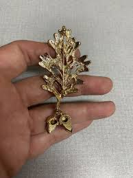 Vintage Oak Leaf & Acorns Novelty Brooch | eBay