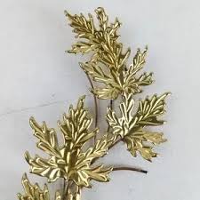 Home Interiors | Accents | Vintage Gold Metal Maple Leaf Sconces Candleholders Home Interior Mcm | Poshmark