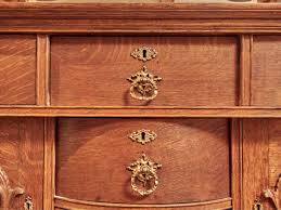 Antique Victorian Oak Hand Carved 8 Drawer Mirror Sideboard ...