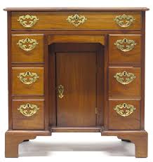 George III Mahogany Kneehole Desk / Bureau Dressing Table ...