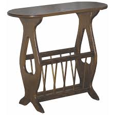 Oak Oval Magazine Rack Table - On Sale - Bed Bath & Beyond - 34420730