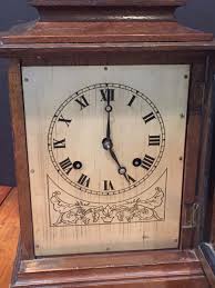 Antique Windup Pendulum Oak Bracket Mantel Clock | eBay