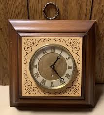 Vtg Antique Cream Gold Home Decor Wood Wall Clock Roman ...