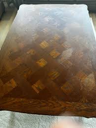 How to restore a parquetry table with a potentially veneered ...