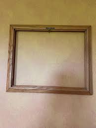 16x20" Vintage Solid Wood Medium Oak 2” Wide Picture Art ...