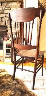 A Rare*original 1800's Oak Victorian Pressed Back Spindle Chair Carved Leather Pony Seat Original - Etsy Israel