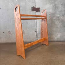 Vintage Oak Frank Evans Blanket Stand