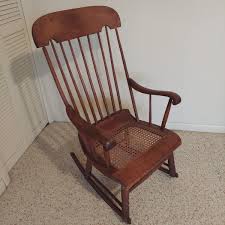 Antique Cane Seat Rocking Chair (B2-BBL) | EstateSales.org