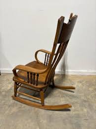 Antique Carved Wooden Rocking Chair | Kashew