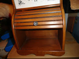 VTG Welby Clock Wood Roll Top Tambour Door Wall Cabinet | eBay