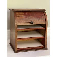 1900s Jacquot's Genuine French Country Store Roll Top Counter Display Cabinet | Chairish