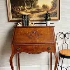 Petite Antique Early American 1900s Oak Secretary Desk - Etsy