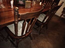 Dining Room Set Wood Six Chairs Two Leaves Not Showing On ...