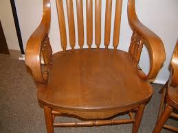 Massive Oak/Elm Lodge Arm Chairs Pair – Salado Creek Antiques