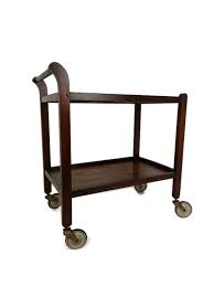 Bar Cocktail Tea Cart Trolley Kitchen Island Wood Vintage ...