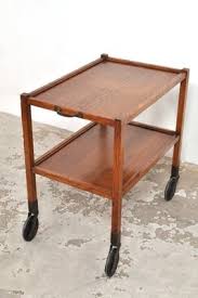 Vintage Serving Trolley in Oak, 1950s for sale at Pamono