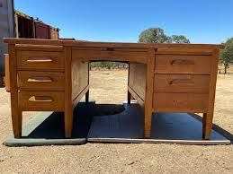 Antique Rucker Fuller Oak Partners Desk Needs Restoration - Etsy