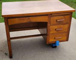 Antique Solid Oak Desk Like new | Mercari