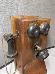 Sold at Auction: Western Electric Oak Wall Phone