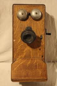 Lot - Vintage Western Electric Oak Crank Wall Phone