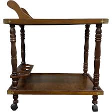 Vintage Colonial Early American Style Accent Two Tier ...
