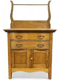 Sold at Auction: Antique Oak Dry Sink