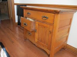 Sold at Auction: ANTIQUE OAK WASHSTAND