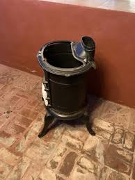 Daisy Cast Iron Wood Burning Stove Old Pot Belly | eBay