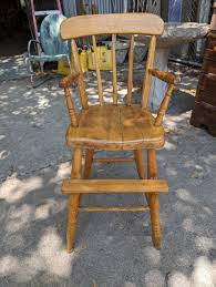 Vintage Wood High Chair — Orr-Reed Est. 1946