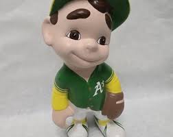Vintage Oakland A's Athletics Ceramic Baseball Player Bat ...