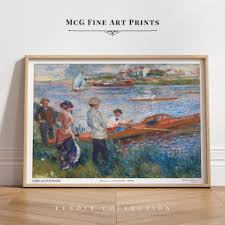 Oarsmen at Chatou Gallery Wall Art Print Vintage Paris ...