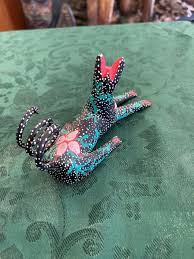 Oaxacan Wood Carving Cat Velasco Family | eBay