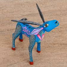 Cactus Affinity - Blue Deer - alebrije deer