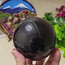 Silver Sheen Obsidian Sphere (100mm): Collectible Crystal ...