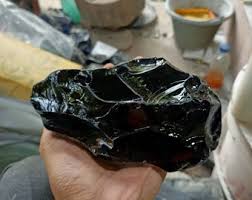 Andara! Black Opaque Andara - Andara Crystal Slag Glass, for Decoration, Display, or Lapidary - USA - Etsy
