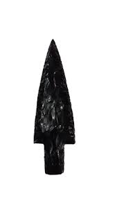 Black Obsidian Knife Blade 6"inch Obsidian Arrowhead Point ...