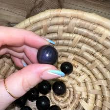 Obsidian Mini Spheres | Black Obsidian | Crystal | Small ...