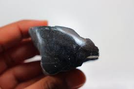 One Side Polished Black Tourmaline, Natural Black Tourmaline ...