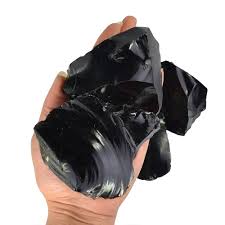 Reiki Crystal Products Natural Black Obsidian Rough, Raw Stone 1 KG, Black Obsidian Raw Stones : Amazon.in: Jewellery