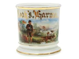 Sold at Auction: AN ANTIQUE FRENCH LIMOGES SHAVING MUG