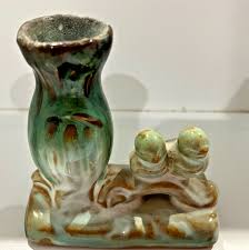 Lot of 3 Bud Vases Occupied Japan (2) Pair Two Love Birds (1) Single Love Bird | eBay