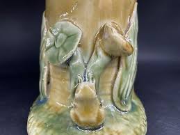 Vintage Majolica Pottery Lucky Frog Planter | eBay