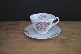 Vintage Dogwood Floral Cup and Saucer Set - Made in Japan - Etsy