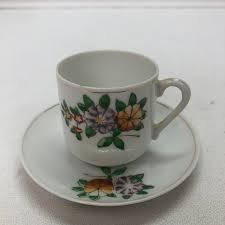 VINTAGE CHILDRENS TEA SET SINGLE TEA CUP( 2 OZ)AND SAUCER ...